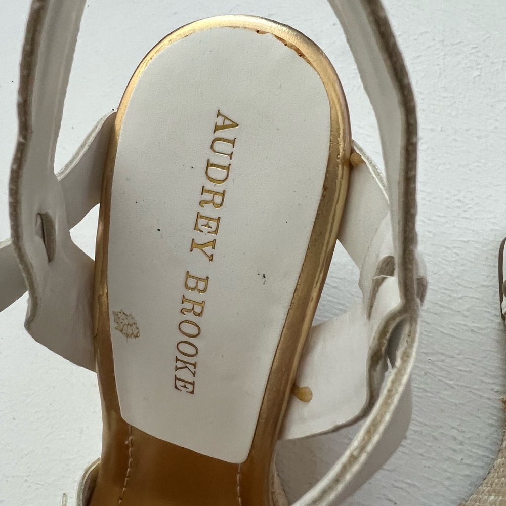 White sandals